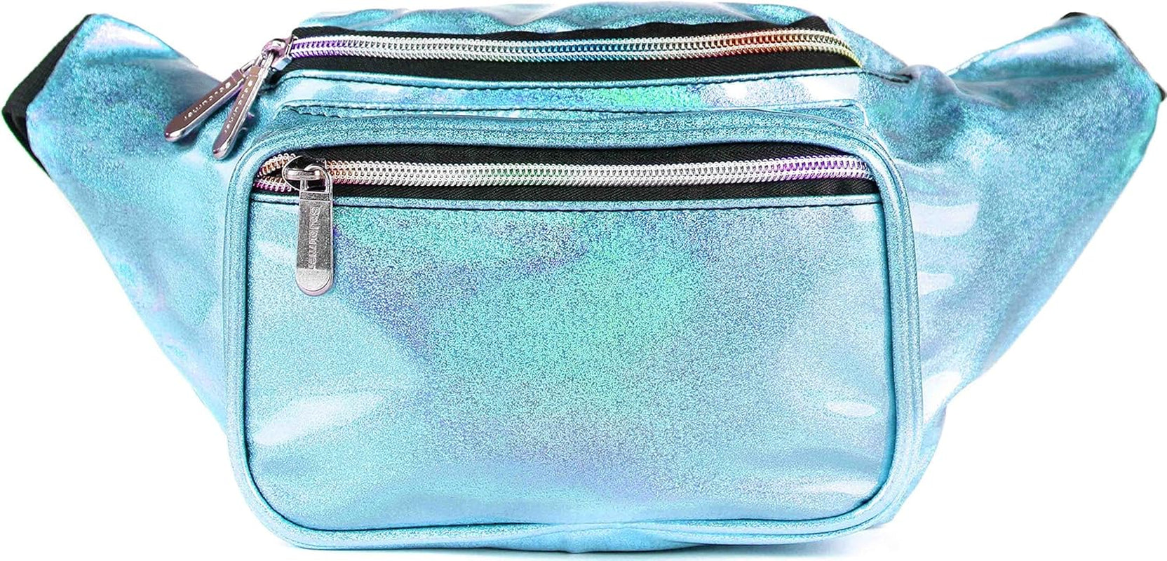 Blue Glitter Holographic Fanny Pack